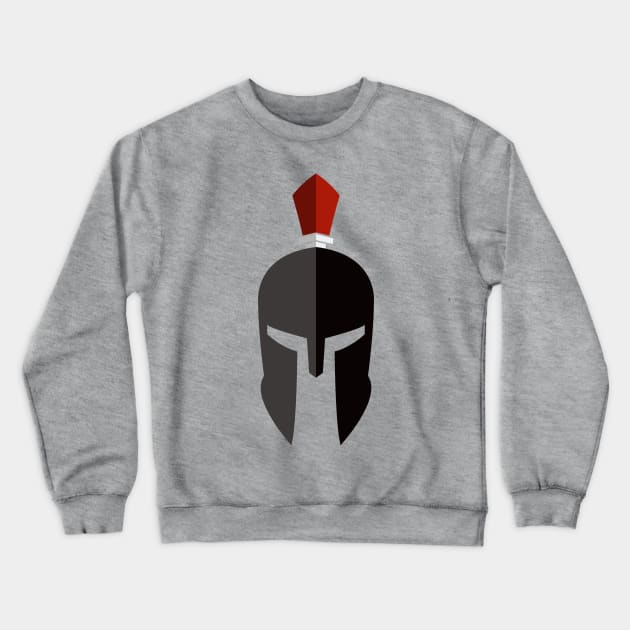 Spartan Sparta Warrior Helmet Crewneck Sweatshirt by vladocar